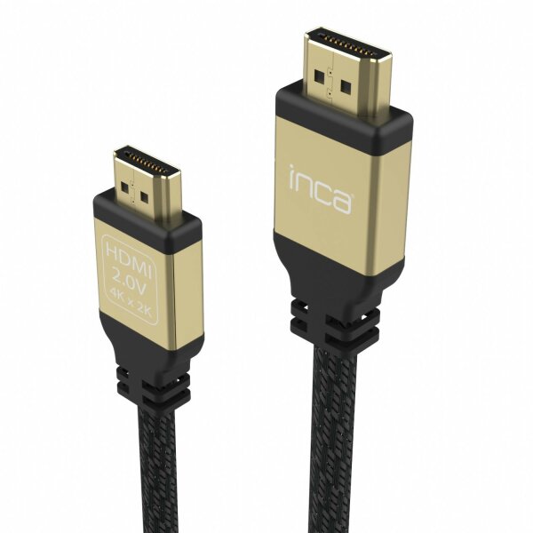 Inca IHD-02 Adapterkabel DVI 24+1 auf HDMI 1.4, 1,5 m, vergoldete Stecker