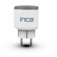 Inca WLAN Smart Steckdose IWA-283, Wireless Stecker Android & IOS, weiss