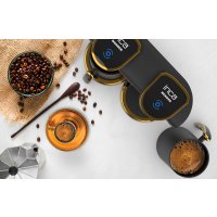Turkische Kaffeemaschine Duo Wonder Serie IKM-02 Mokka Maschine 800W schwarz