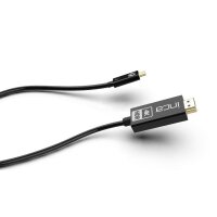 INCA USB-C auf HDMI Kabel 1,8 m (4K@60Hz) Konverterkabel Adapterkabel Schwarz