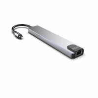 INCA USB-C HUB Type-C-Hub Aluminiumgehäuse 8 Ports...
