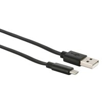 Schwaiger Ausziehbarer Ladekabel 0,8 m USB Typ C Verlängerungskabel Schwarz