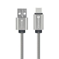 FORCELL Ladekabel USB-Kabel auf Typ C 2.0 2,4 A Metall...