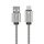 FORCELL Ladekabel USB-Kabel auf Typ C 2.0 2,4 A Metall C234 1 m Silber