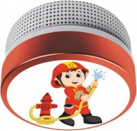 ELRO Rauchmelder Kinder Design Feuerwehrmann FS8110 - Rauchwarnmelder mit 10 Jahres Batterie - nach EN14604