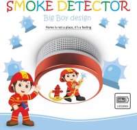 ELRO Rauchmelder Kinder Design Feuerwehrmann FS8110 - Rauchwarnmelder mit 10 Jahres Batterie - nach EN14604