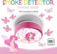 ELRO Rauchmelder Kinder Design Elfenprinzessin FS8110 - Rauchwarnmelder mit 10 Jahres Batterie - nach EN14604