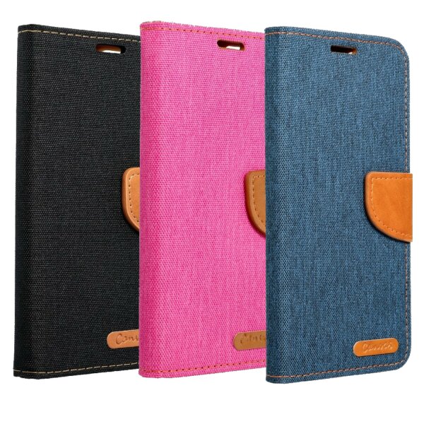 Elegante Handy Hülle CANVAS Buchholster kompatibel mit Xiaomi Redmi Note 13 4G