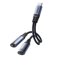 Joyroom SY-C03 USB-C auf 2x USB-C 2in1 DAC-Adapter...