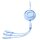 Joyroom S-A40 Colourful Series 3in1 einziehbares Kabel USB-A auf USB-C / Apple geeignet / microUSB 1 m – blau