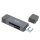 HOCO Speicherkartenleser 2in1 USB A + Typ C 2.0 HB45 USB-Stick Grau