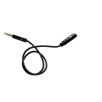 Dudao 4-poliges Kabel AUX Verlängerungskabel für Kopfhörer mit Mikrofon 3,5 mm Miniklinke schwarz