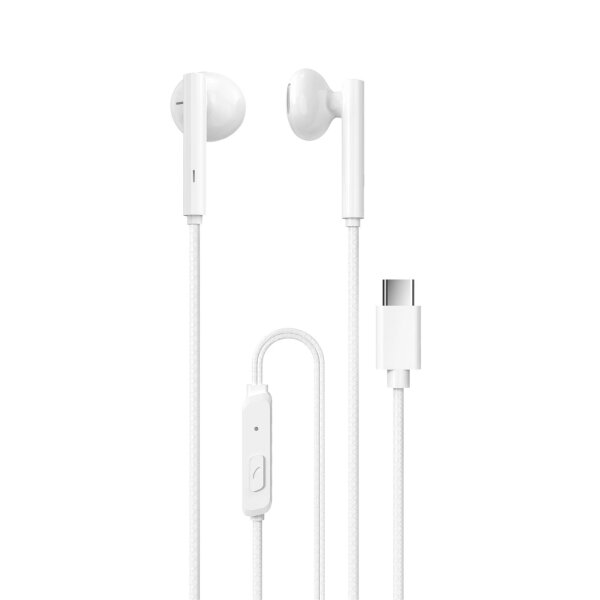 Dudao kabelgebundene Kopfhörer USB Typ C 1,2 m weiß (X3B-W) In-Ear-Kopfhörer mit Kabel