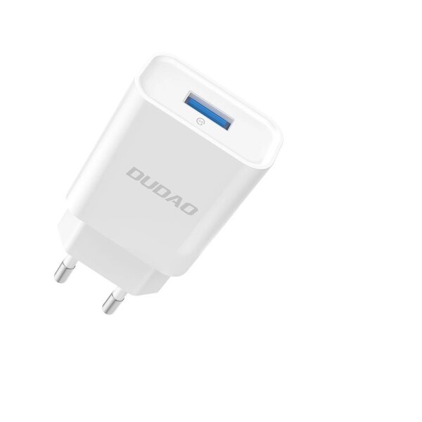 Reiseladegerät Dudao A4EU USB-A 2,1A Wandladegerät – Weiß - 10 W, USB-A (5V / 2.1A)