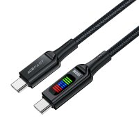 Acefast C7-03 USB-C USB-C 100 W 1,2 m Kabel mit Display...