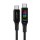 Acefast C7-03 USB-C USB-C 100 W 1,2 m Kabel mit Display – Schwarz