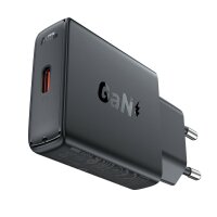 Acefast A65 Ladeadapter PD 20W GaN USB-C Wandladegerät – Schwarz