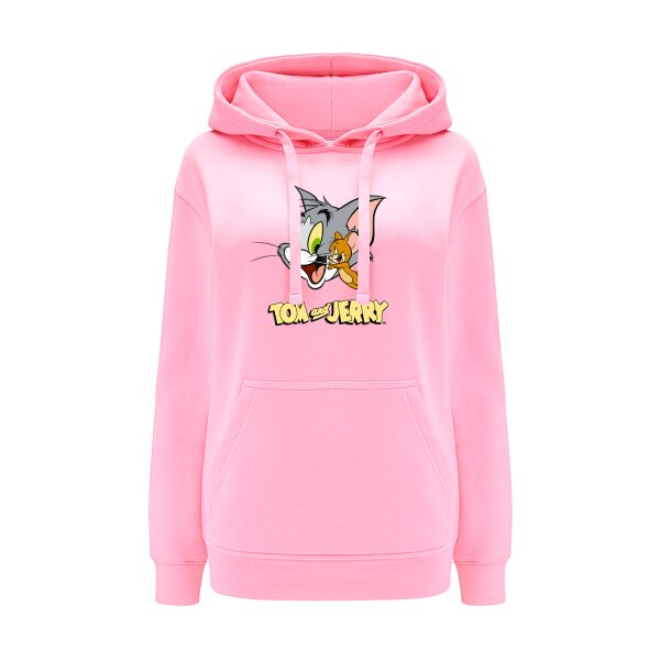 Damen Kapuzenpullover Hoodie Tom i Jerry 017 Tom & Jerry Pink