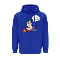 Herren Kapuzenpullover Hoodie Superman 037 DC Blau