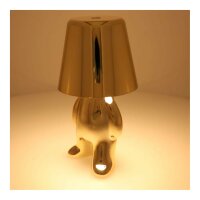 Tischlampe in Gold Nachttisch LED Beleuchtung stehender Mann 2700–6500 K