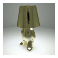 Tischlampe in Gold Nachttisch LED Beleuchtung stehender Mann 2700–6500 K