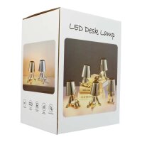 Tischlampe in Gold Nachttisch LED-Beleuchtung sitzender Mann 2700–6500 K