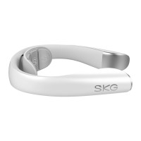 SKG K5 Pro Massagegerät, Elektrostimulator für den Nacken mit Kompresse – Weiß
