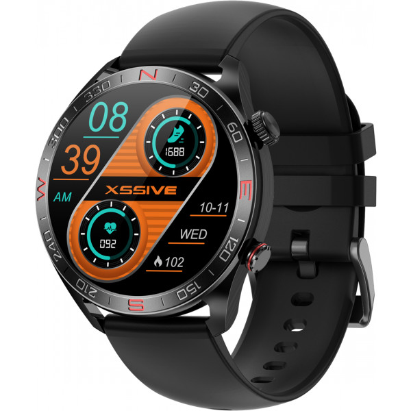 HD AMOLED Bildschirm Smartwatch - Schwarz