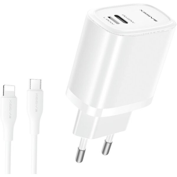 Dual-Port USB-C + 8-Pin Schnellladegerät für Zuhause