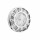 Almina Wanduhr mit Ziffern ⌀60 cm in Weiß/Silber mit Marmormuster für Ihr Zuhause