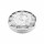 Almina Wanduhr mit Römischen Ziffern in Weiß/Silber mit Marmormuster ⌀60 cm