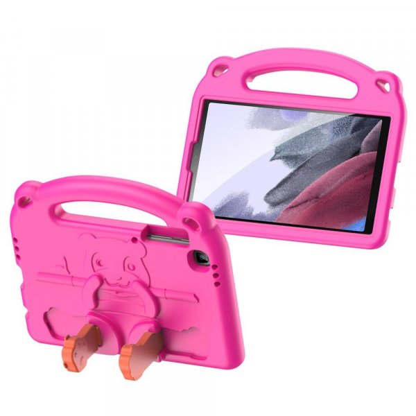 Dux Ducis Panda Armor Tablet Tasche Gehäuse für Samsung Galaxy Tab A9 8.7" Schutzhülle für Kinder + Standfunktion EVA Pink