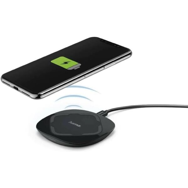 Kabelloses Ladegerät von Hama - Wireless Charging mit 10W in Schwarz