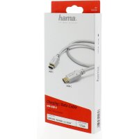 Hama USB-C Kabel USB Type-C zu USB Type-C Ladekabel Datenkabel 1,5m Weiß