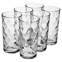Pasabahce Space 6er Set Trinkgläser 265ml Longdrink Glas Wasserglas - Perfekt für Saft und Wasser