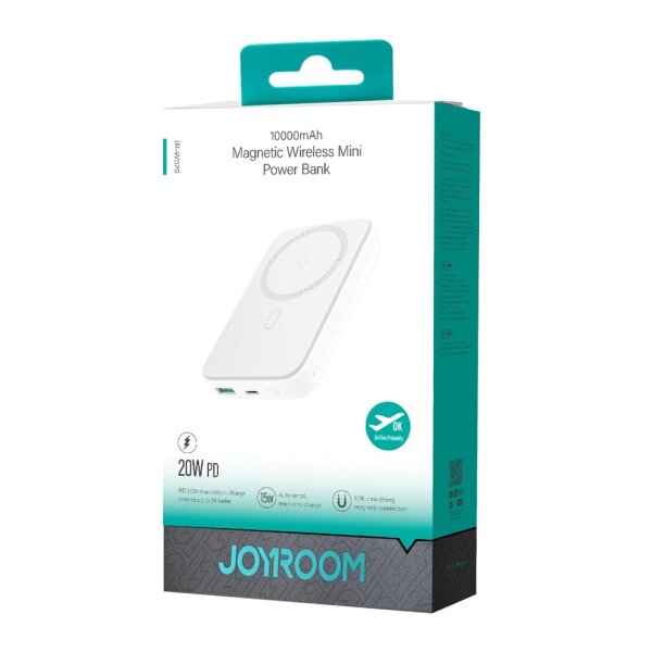 Powerbank Joyroom JR-W020 20W 10000mAh MagSafe Powerbank + USB-A - USB-C Kabel 0,25m