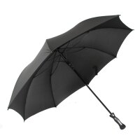 Teleskop Regenschirm in Schwarz ⌀130 cm mit...