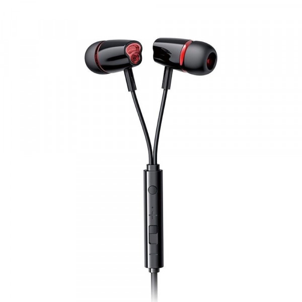 Joyroom In-Ear-Kopfhörer 3,5 mm Miniklinke mit Fernbedienung und Mikrofon schwarz