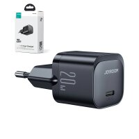 Mini-Ladegerät USB C 20W PD Joyroom JR-TCF02 - Schwarz - Wandladegerät