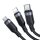 Joyroom Multi-Use Series 3-in-1-Kabel S-1T3018A18 kompatibel mit iPhone USB-C Micro-USB 1,2 m – Schwarz