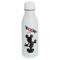 Mickey Mouse Aluminium Trinkflasche Flasche Getränkebehälter 600ml Weiß