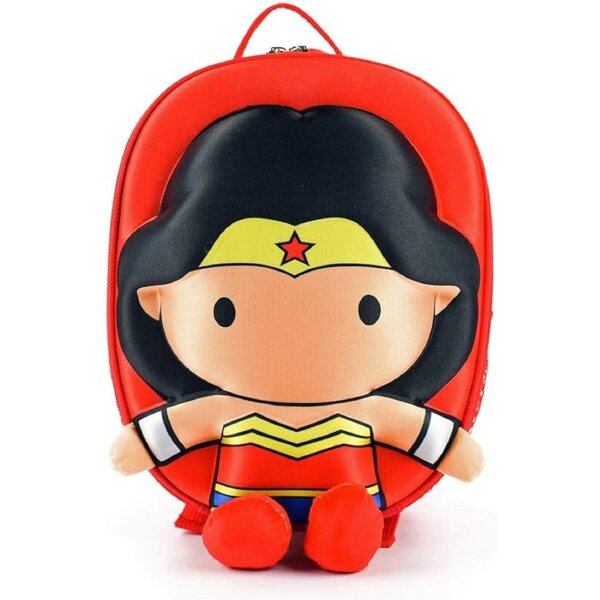 Wonder Woman POLY Kinder Schultasche - DC Justice League Reisetasche - Ergonomischer Rucksack für Kinder ab 3 Jahren - 6 Liter