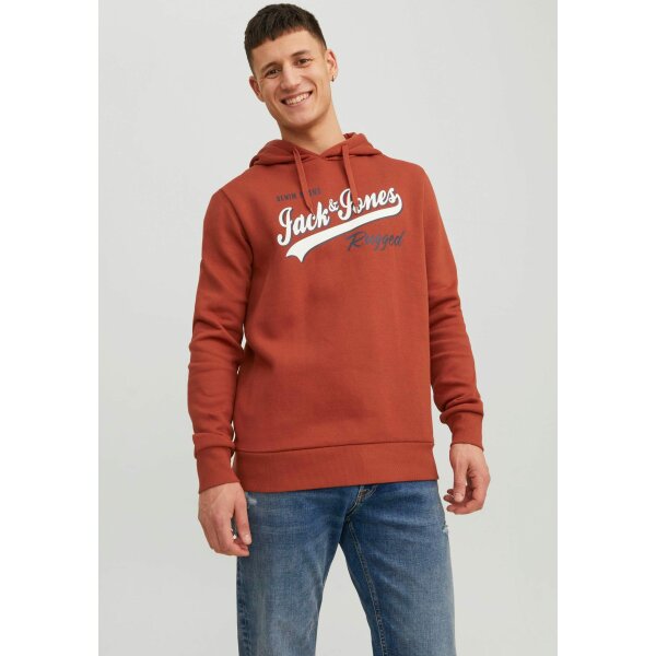 Kapuzensweatshirt JJELOGO SWEAT Cinnarbar