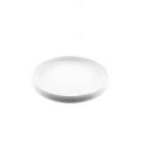 Belicia 6 Teiliger tiefer Teller Set aus Porzellan Weiß Hochglanz Rund für 6 Personen