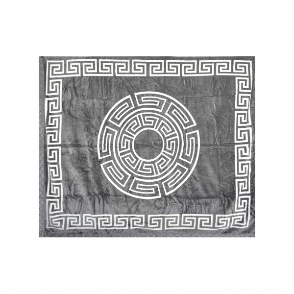 Weiche Decke aus Polyester mit Muster 200 cm x 240 cm Doppellagig Kuscheldecke Fleecedecke