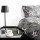 2 Tlg. Bettwäsche mit Sternenmuster in Grau Bettbezug mit Reißverschluss Kissenbezug 80x80 cm