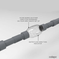 Caravan Flexi Pipe Abwasserkit, flexibles und erweiterbares Caravan-Abfallrohrsystem (12. Inline-Filter)