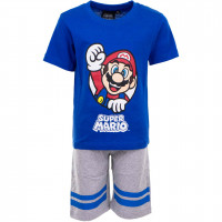 Super Mario shortama Pyjamas Schlafanzug aus Baumwolle...
