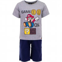 Super Mario Kurzarm-Schlafanzug für Kinder 100%...