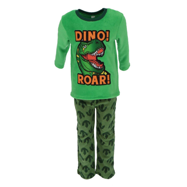 Dinoroar Korallen-Fleece Pyjama Weicher und gemütlicher Schlafanzug für Kinder